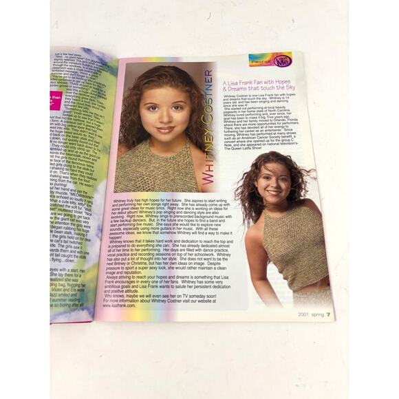 Vintage Official Lisa Frank Spring 2001 Edition Fan Magazine Rare - Picture 5 of 7